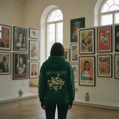 White Rose Van Gogh Hoodie - Image 2