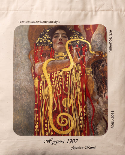 gustav-klimts-hygieia-tote-bag Print close-up