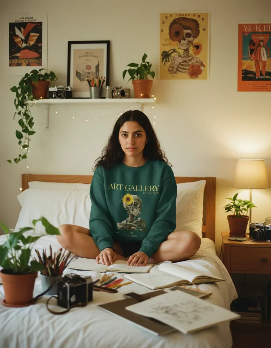 Skeleton Crewneck - Van Gogh - Image 2