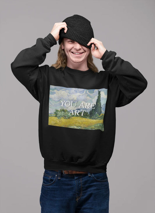 Van Gogh Cypresses Crewneck