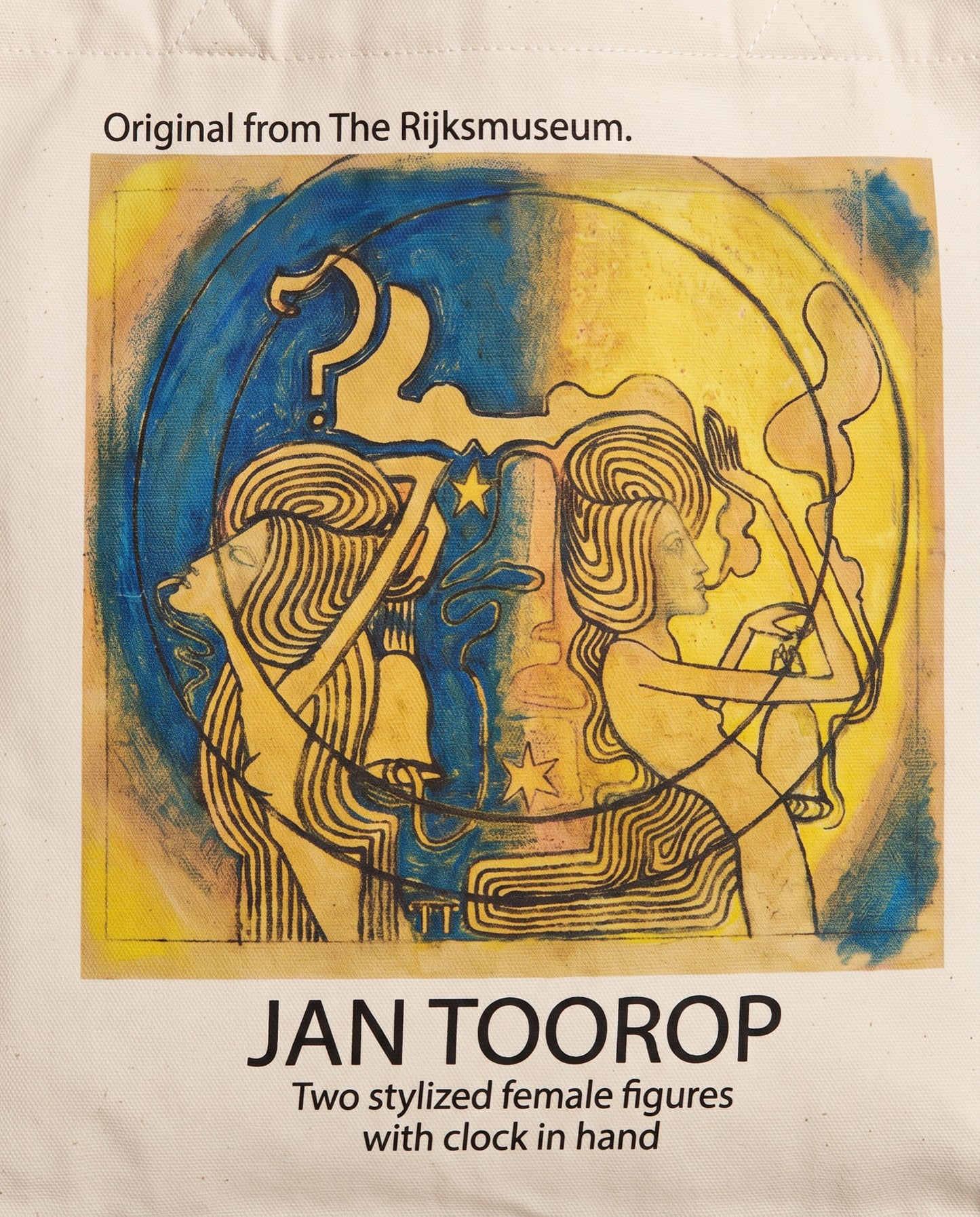 jan-toorop-two-stylized-female-tote-bag Print close-up