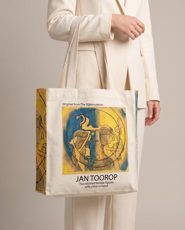 jan-toorop-two-stylized-female-tote-bag On body