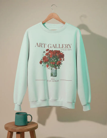Red Poppies Crewneck - Van Gogh - Image 1