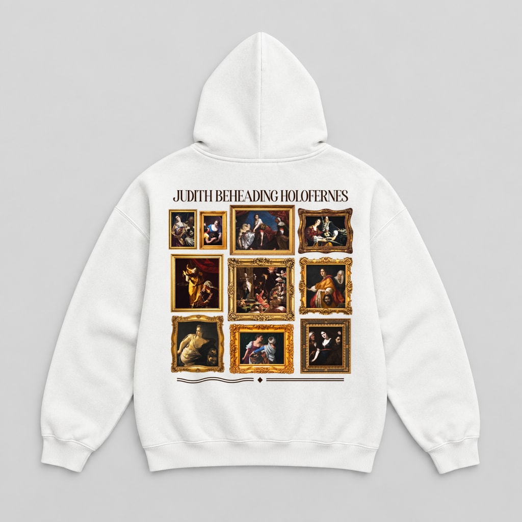 Judith Beheading Holofernes Hoodie - Back Print | My Turtle