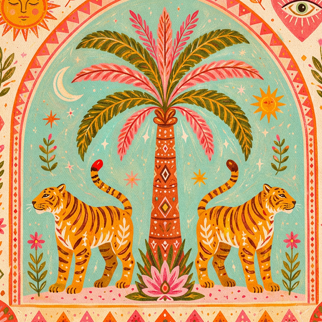 La Giungla tote bag print close-up on canvas