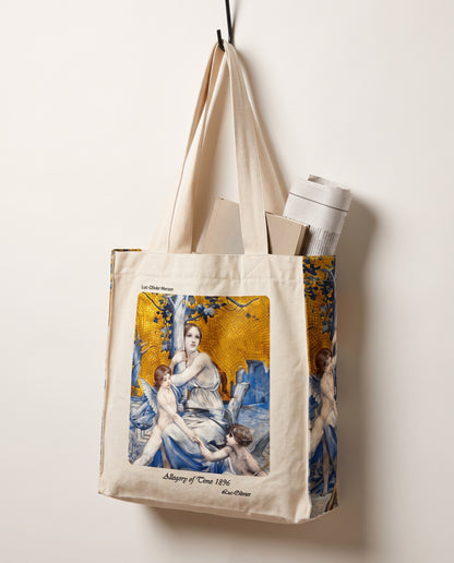 luc-olivier-merson-allegory-of-time-tote-bag What fits inside