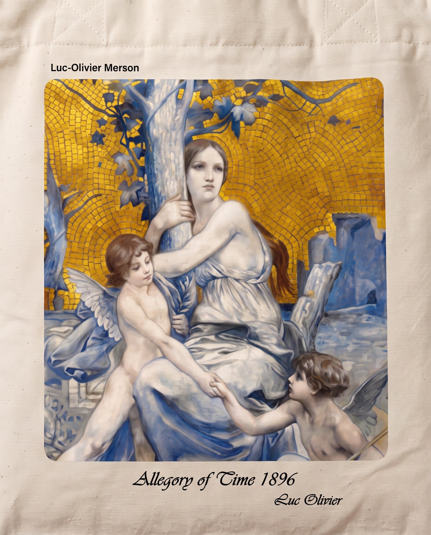 luc-olivier-merson-allegory-of-time-tote-bag Print close-up