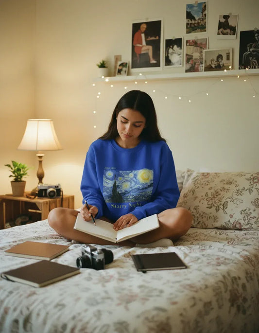 Starry Night Crewneck - Van Gogh - Image 1