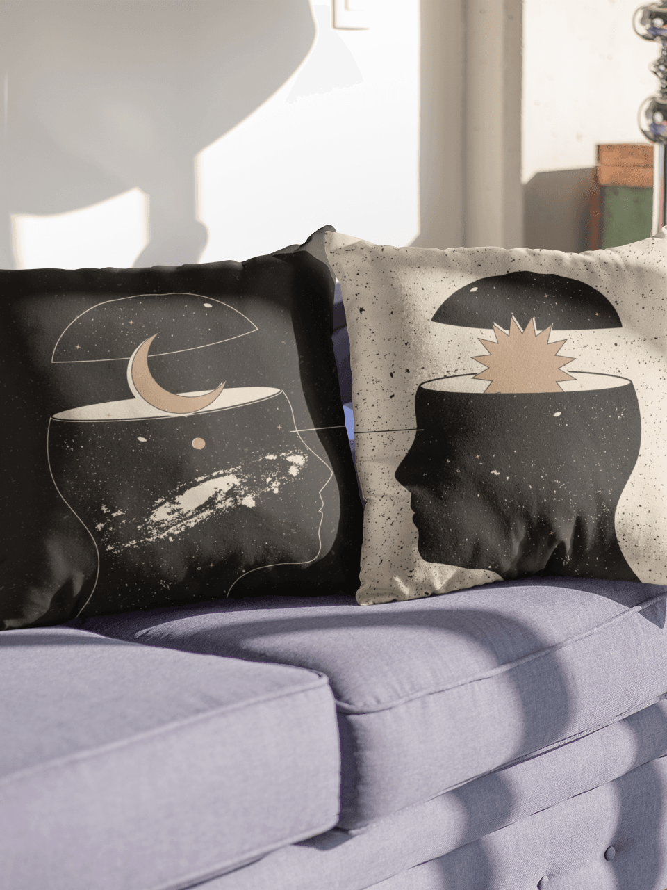 1 Moon or Sun Cushion - Cushion | My Turtle