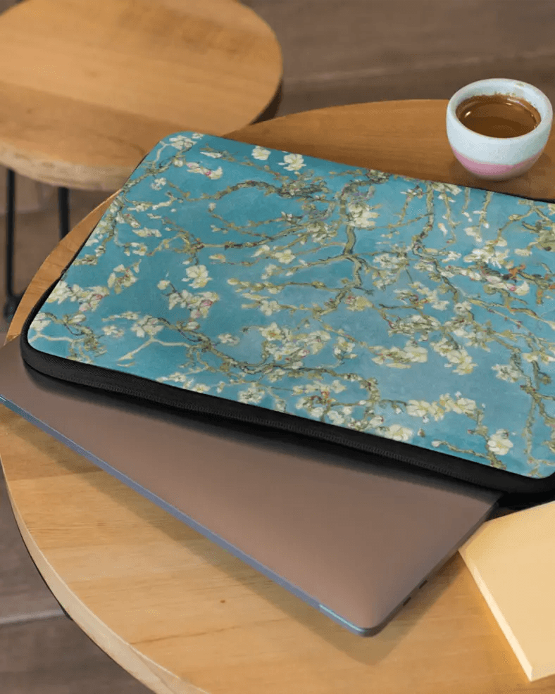 Almond Blossoms Laptop Sleeve With Strap - Laptop Sleeve | My Turtle