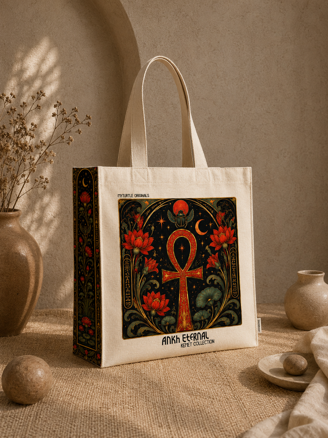 Ankh - Tote Bag - Artsy Tote Bag | My Turtle