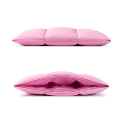 Baby Pink Macbook Puffy Laptop Sleeve - Puffy Laptop Sleeve | My Turtle