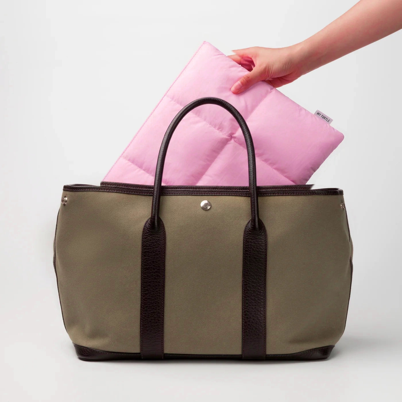 Baby Pink Macbook Puffy Laptop Sleeve - Puffy Laptop Sleeve | My Turtle