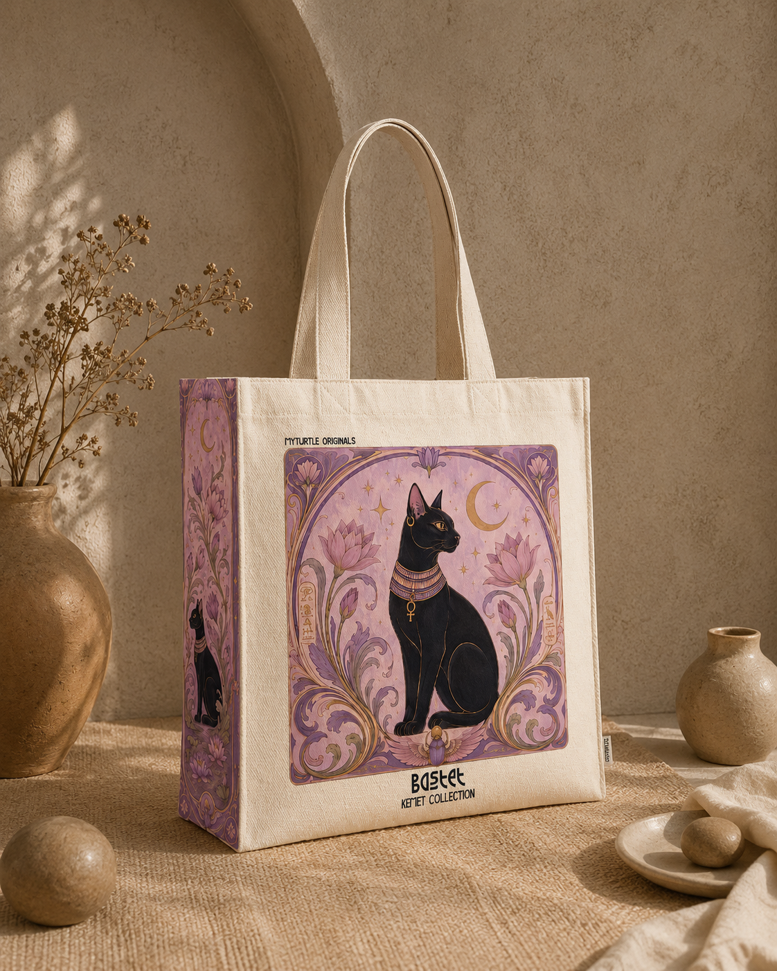 Bastet - Tote Bag - Artsy Tote Bag | My Turtle