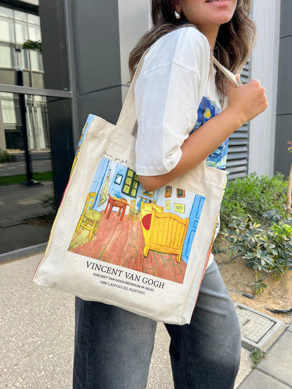 Bedroom in Arles Van Gogh - Tote Bag - Artsy Tote Bag | My Turtle