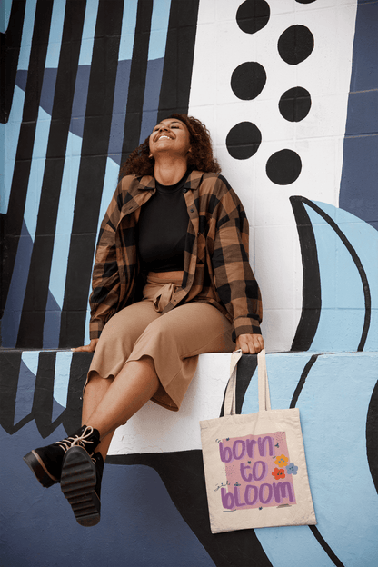 Born To Bloom Tote Bag - Tote Bag | My Turtle
