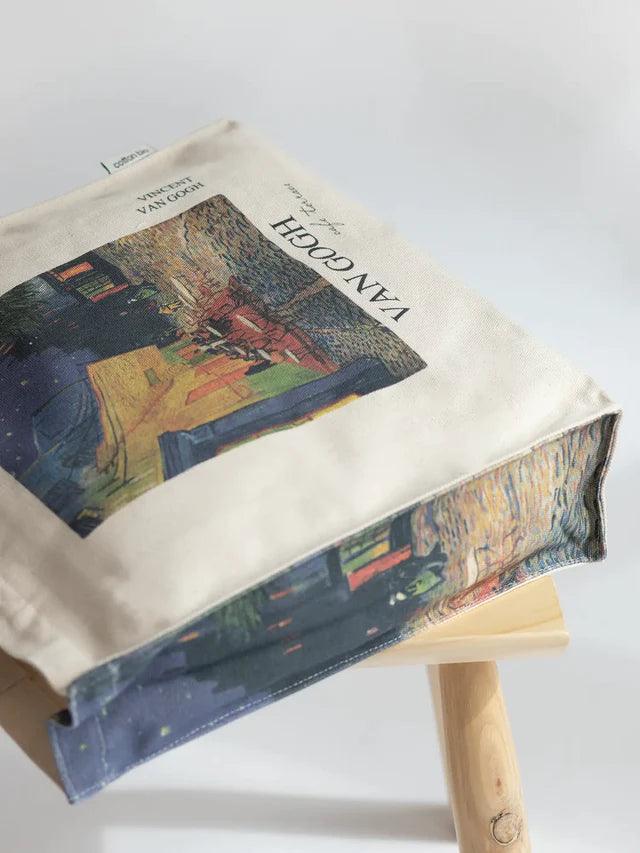Café Terrace at Night Van Gogh - Tote Bag - Artsy Tote Bag | My Turtle