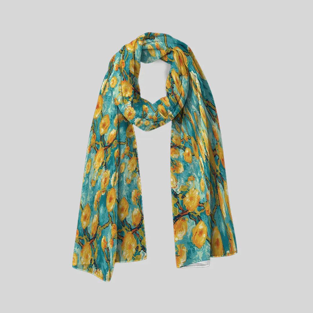Celestial Strokes Scarf - Chiffon Scarf | My Turtle