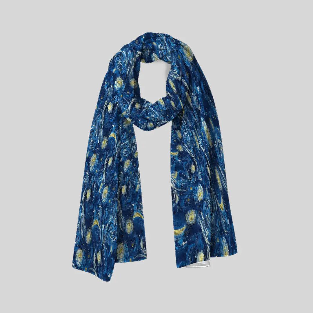 Celestial Wheatfield Scarf - Chiffon Scarf | My Turtle