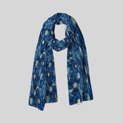 Celestial Wheatfield Scarf - Chiffon Scarf | My Turtle