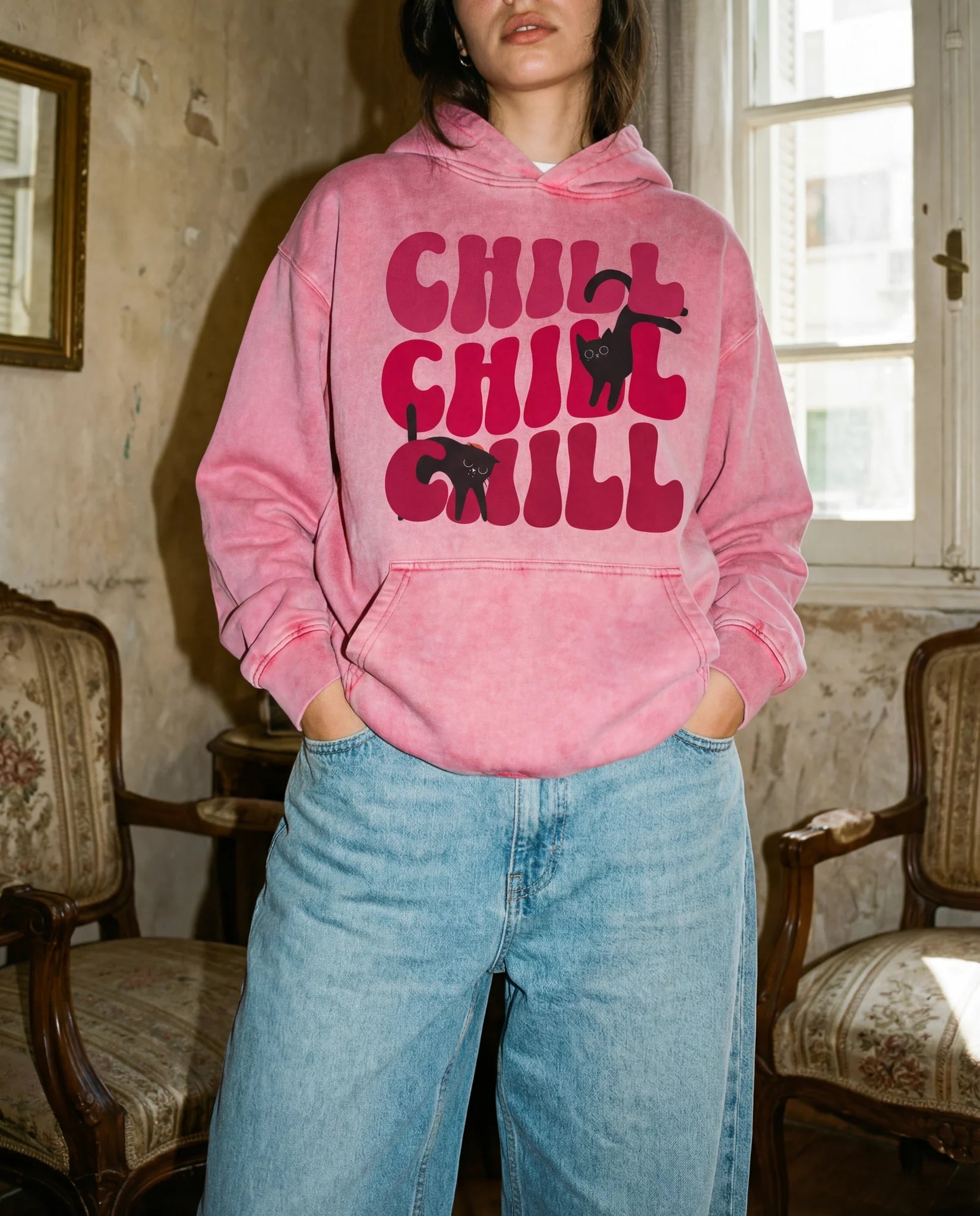 Chill Kitty Hoodie - Hoodie | My Turtle