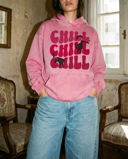 Chill Kitty Hoodie - Hoodie | My Turtle