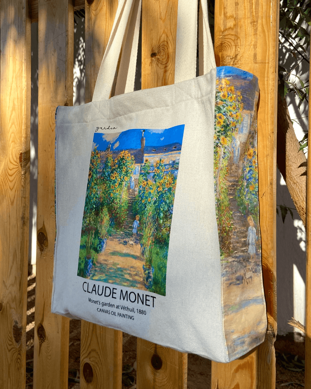 Claude Monet Garden - Tote Bag - Artsy Tote Bag | My Turtle