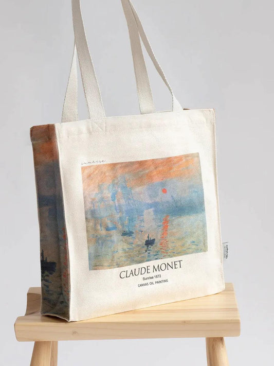 Claude Monet Sunrise - Tote Bag - Artsy Tote Bag | My Turtle