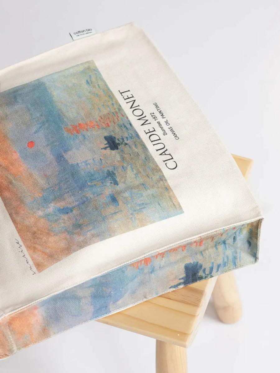 Claude Monet Sunrise - Tote Bag - Artsy Tote Bag | My Turtle