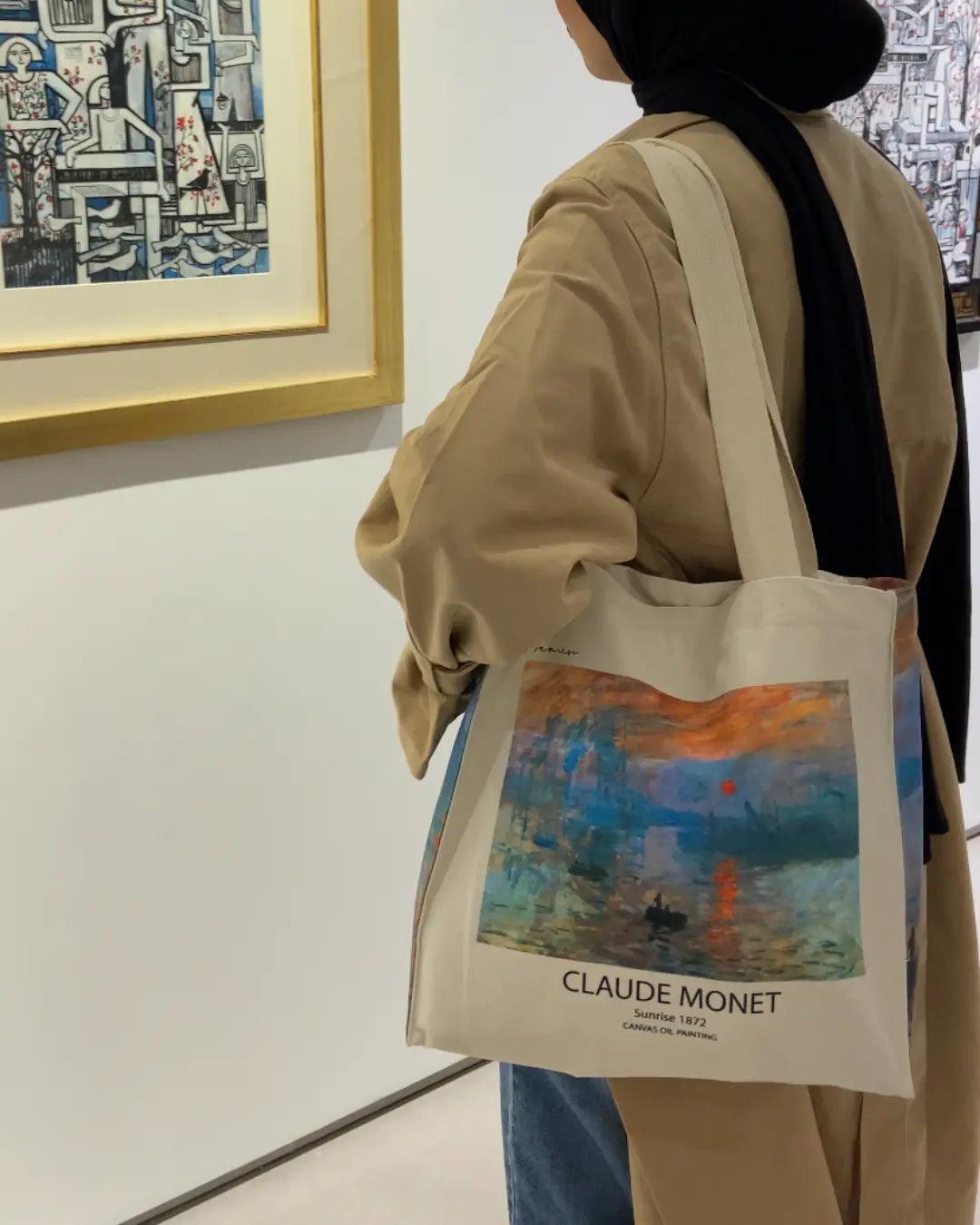 Claude Monet Sunrise - Tote Bag - Artsy Tote Bag | My Turtle