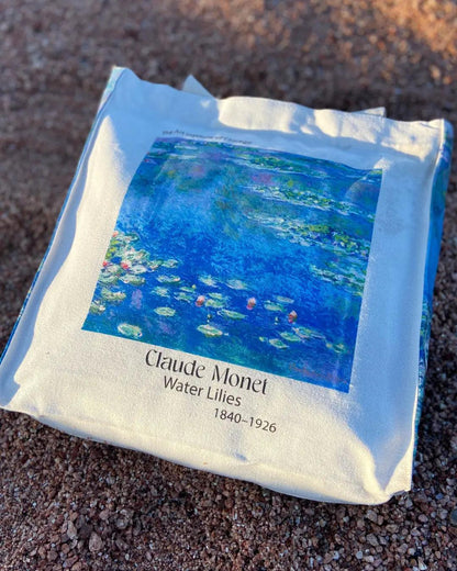Claude Monet Water Lilies v2.0 - Tote Bag - Artsy Tote Bag | My Turtle