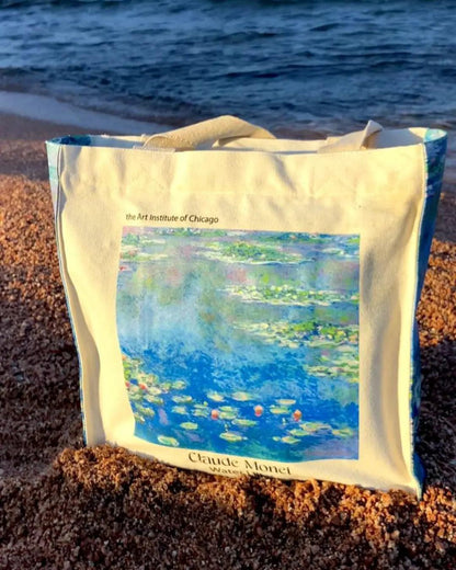 Claude Monet Water Lilies v2.0 - Tote Bag - Artsy Tote Bag | My Turtle