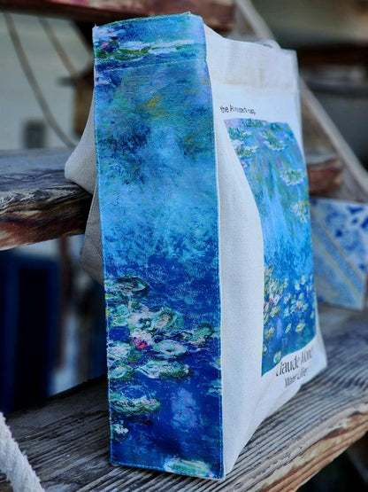 Claude Monet Water Lilies v2.0 - Tote Bag - Artsy Tote Bag | My Turtle