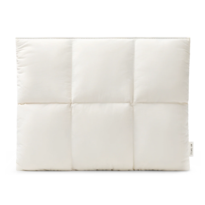Cloud White Macbook Puffy Laptop Sleeve - Puffy Laptop Sleeve | My Turtle