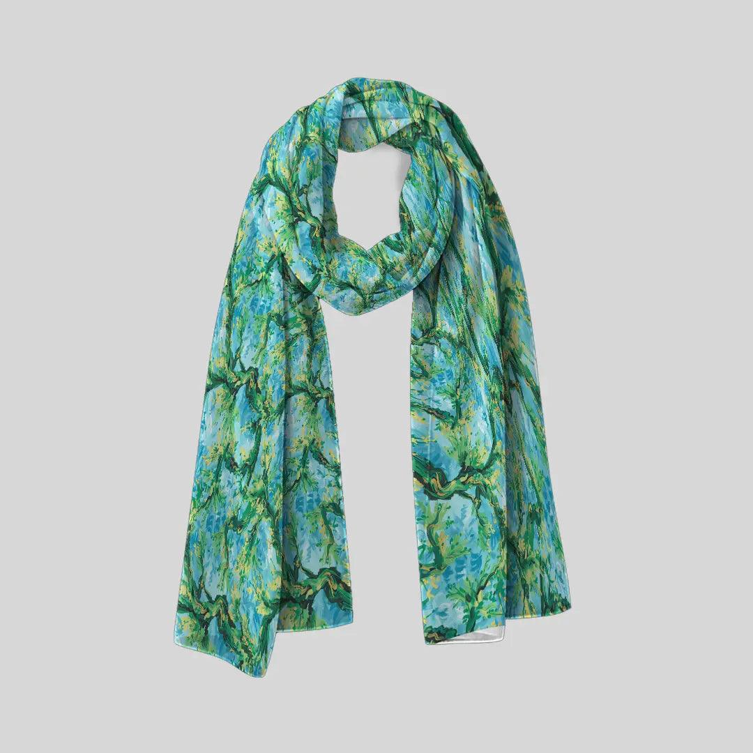 Cosmic Swirls Scarf - Chiffon Scarf | My Turtle
