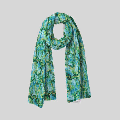 Cosmic Swirls Scarf - Chiffon Scarf | My Turtle