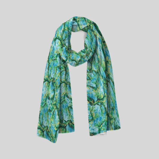 Cosmic Swirls Scarf - Chiffon Scarf | My Turtle