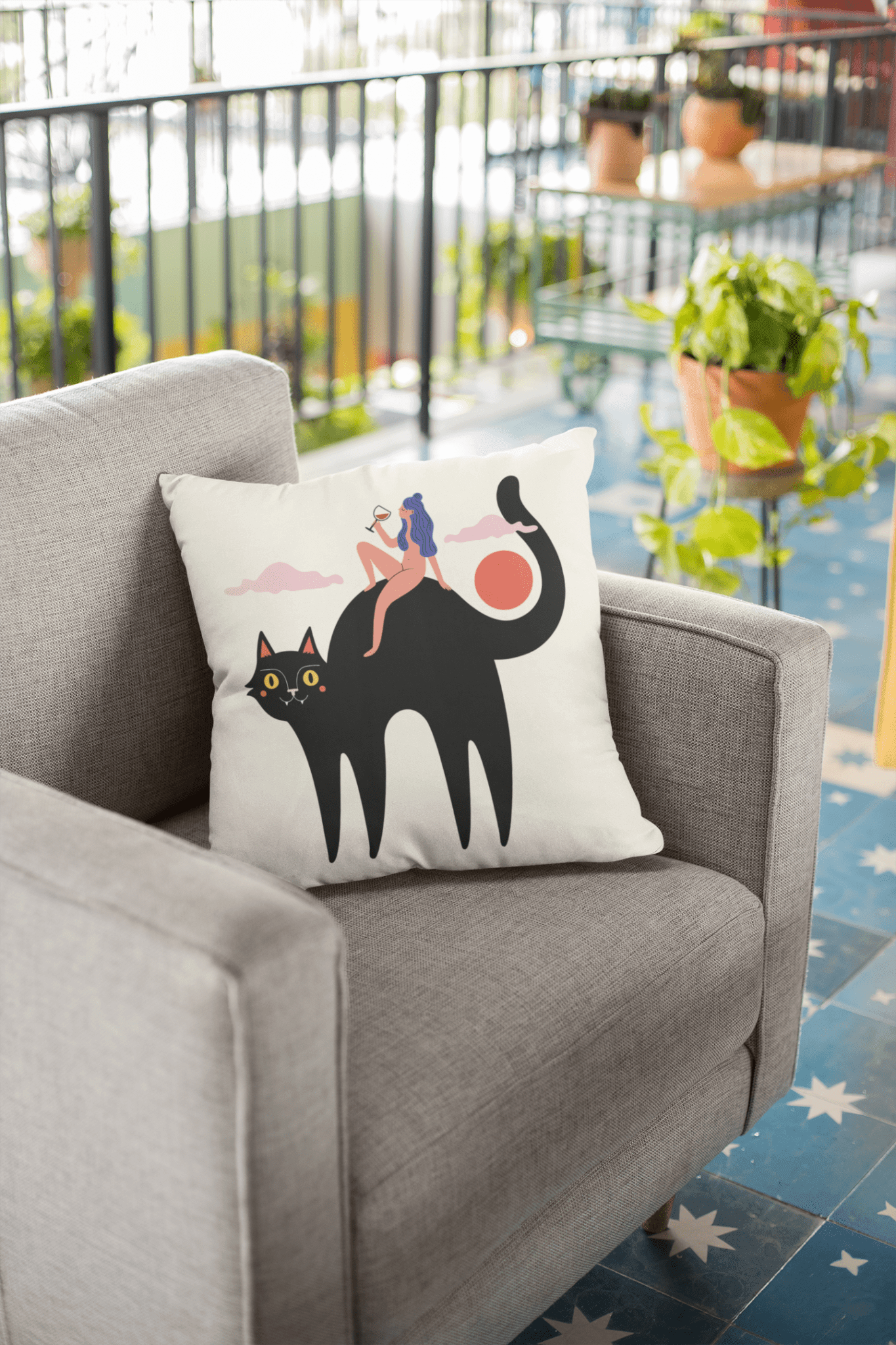 Cozy Cat Coronation Cushion - Cushion | My Turtle