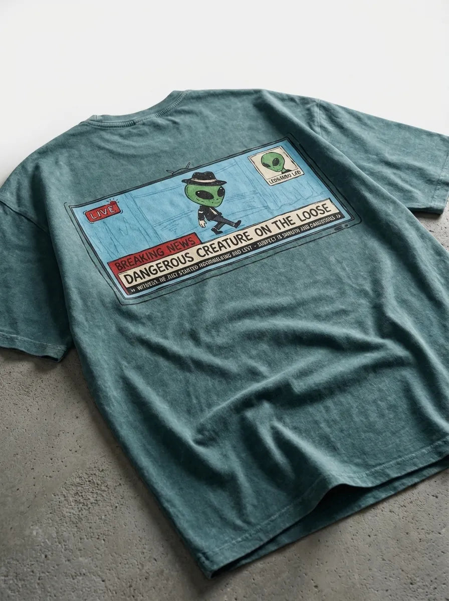 Dangrousss Alien T-shirt - Oversized T-Shirt | My Turtle