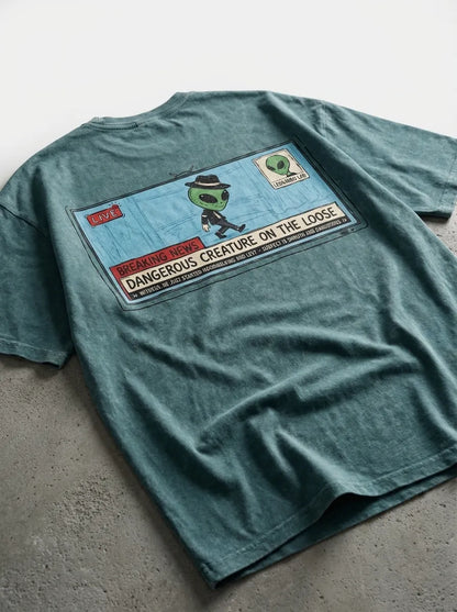 Dangrousss Alien T-shirt - Oversized T-Shirt | My Turtle