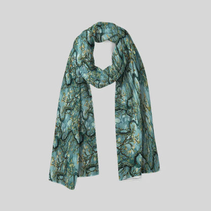 Ethereal Blossoms Scarf - Chiffon Scarf | My Turtle