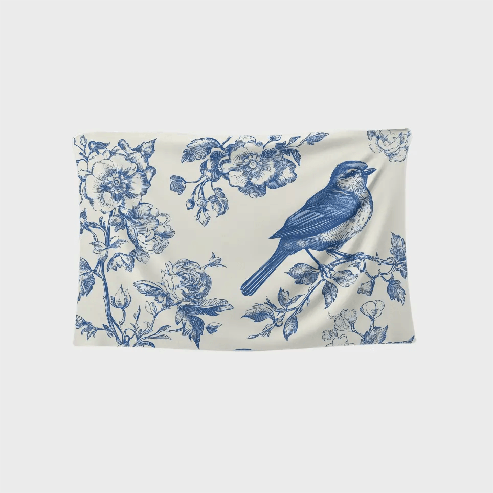 Floral Aviary Tapestry - Tapestry | My Turtle