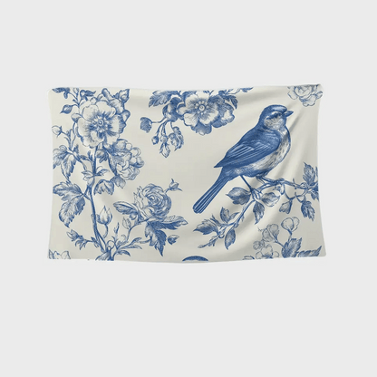 Floral Aviary Tapestry - Tapestry | My Turtle