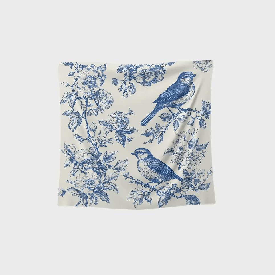 Floral Aviary Tapestry - Tapestry | My Turtle