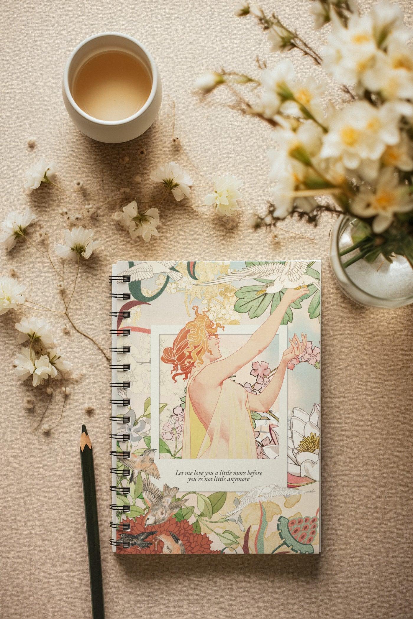 Floral Grace Notebook - Notebook | My Turtle