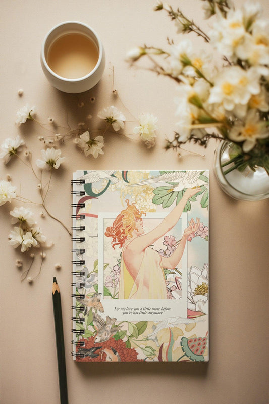 Floral Grace Notebook - Notebook | My Turtle