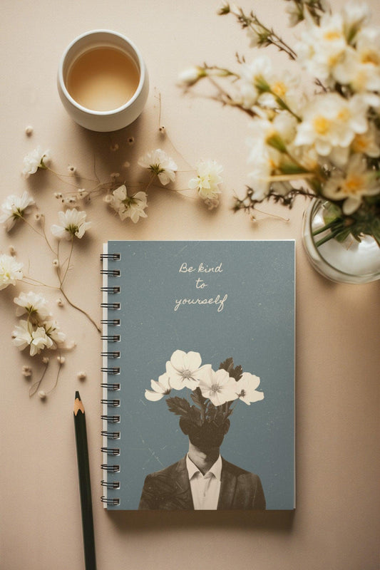 Floral Mindfulness Notebook - Notebook | My Turtle