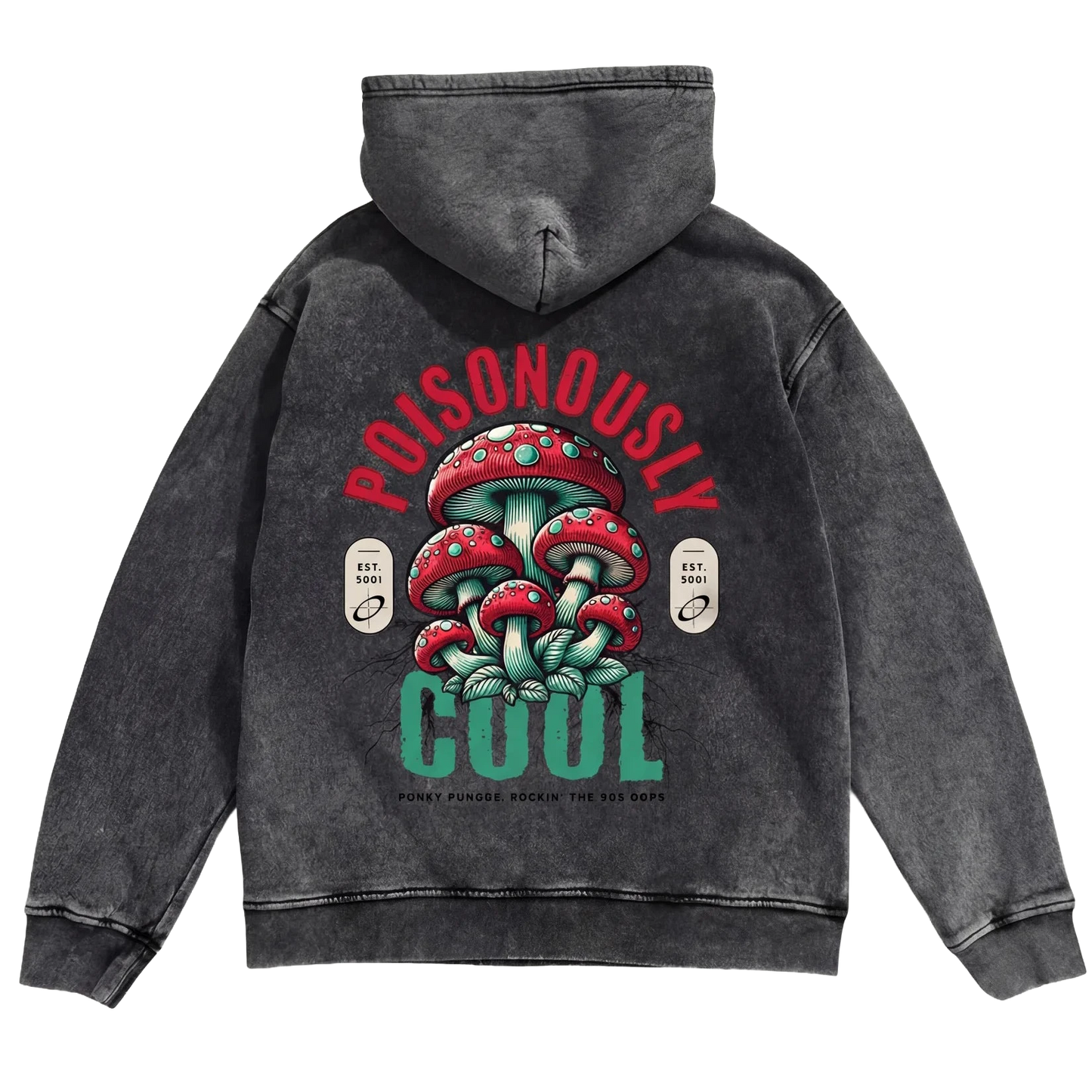 Funky Fungus Hoodie - Washed Hoodie | My Turtle