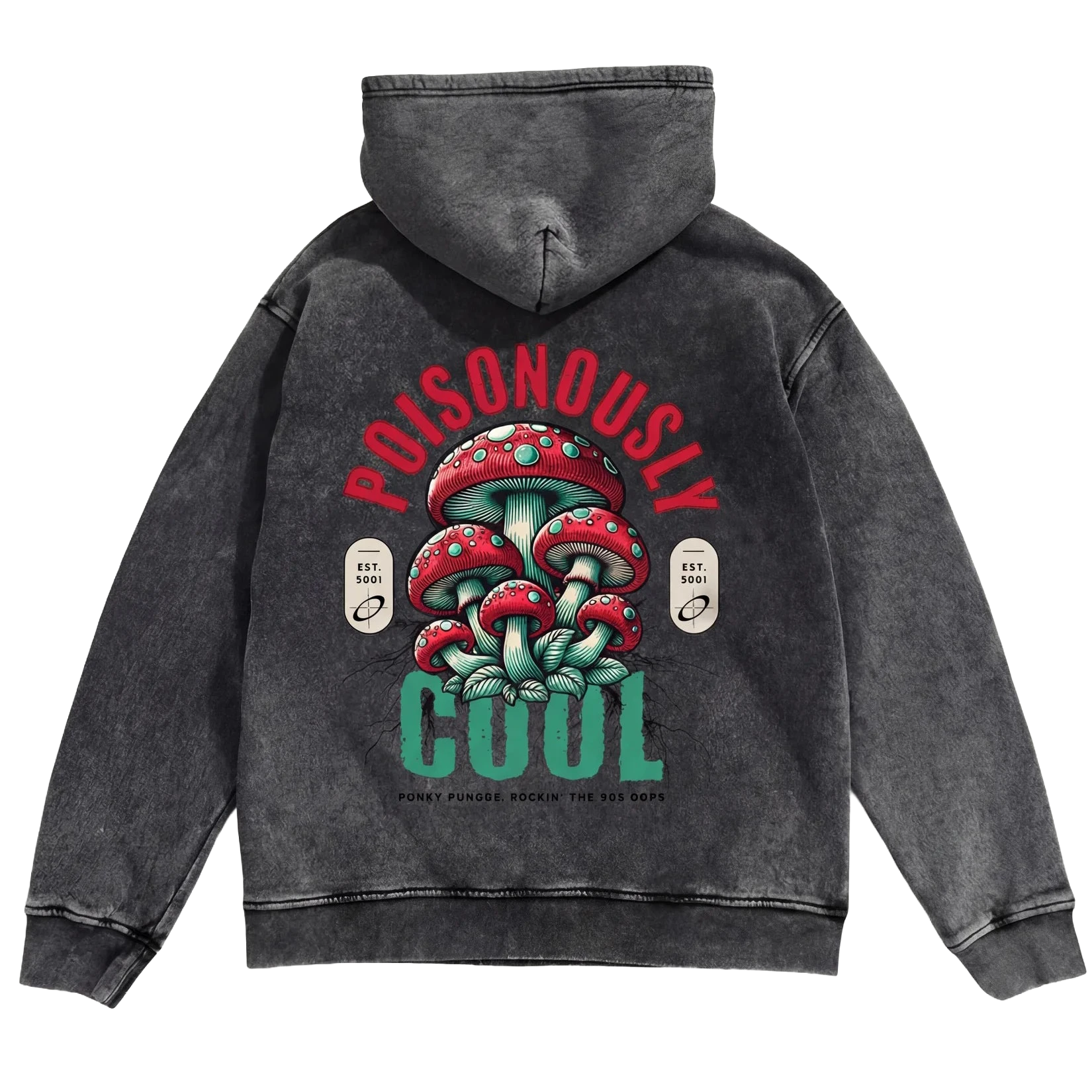Funky Fungus Hoodie - Washed Hoodie | My Turtle
