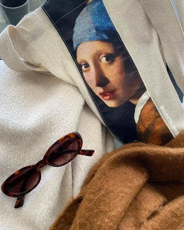 Girl with a Pearl Earring Johannes Vermeer - Tote Bag - Artsy Tote Bag | My Turtle